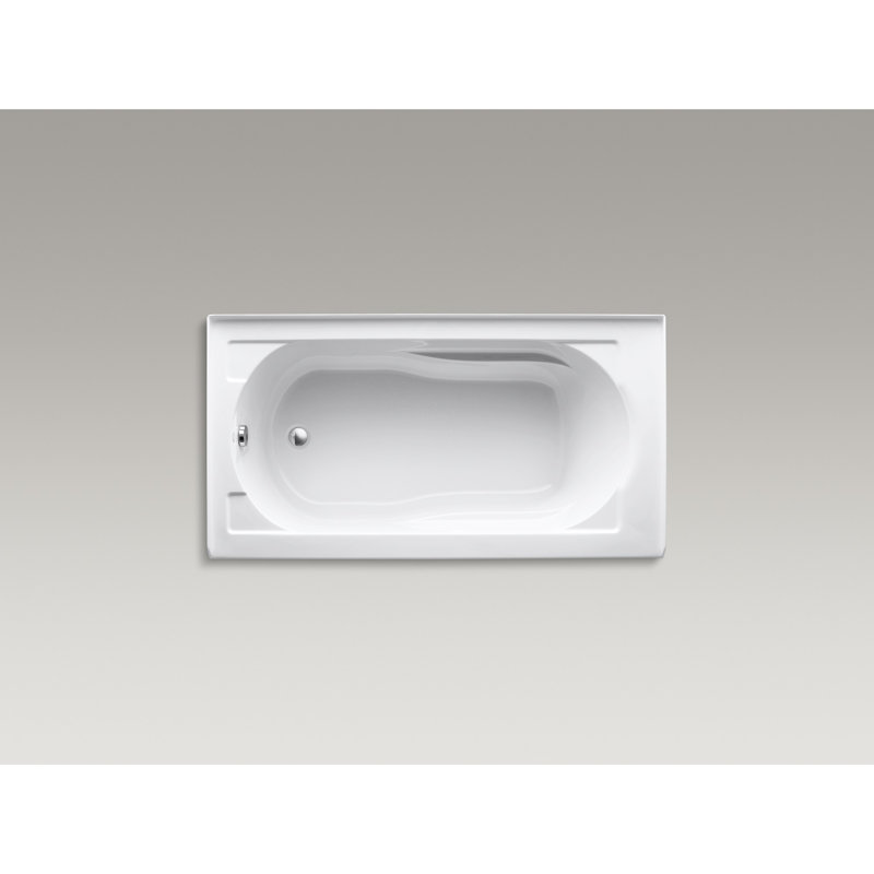 K1184LA0 Kohler Devonshire 60" x 32" Alcove Soaking Acrylic Bathtub